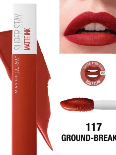 Maybelline superstay matte lipstick in groundbreaker