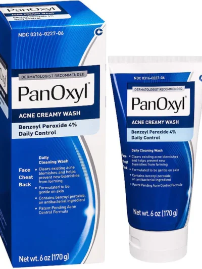 Panoxyl 4% acne cleanser